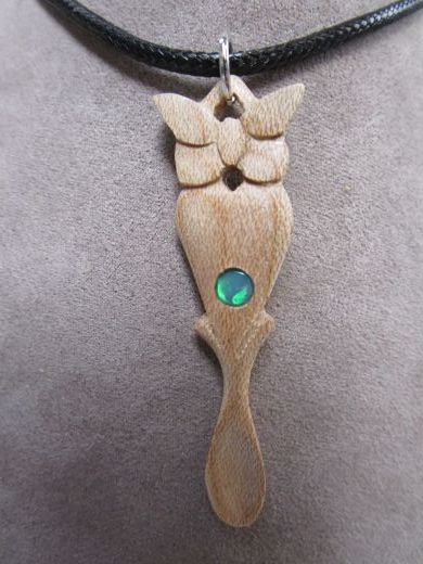 Silver Heart Love-spoon Pendant (S111a) | Rhiannon Jewellery
